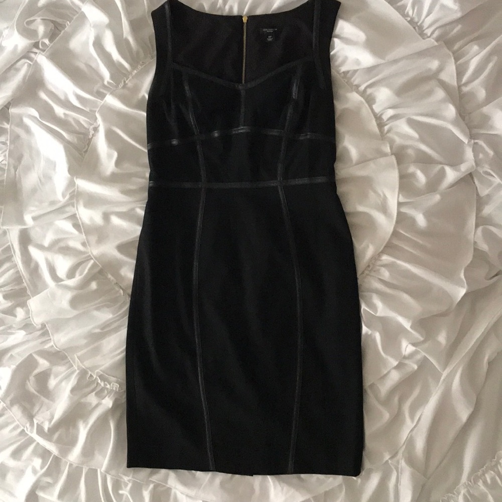 Ann Taylor Fitted Black Dress